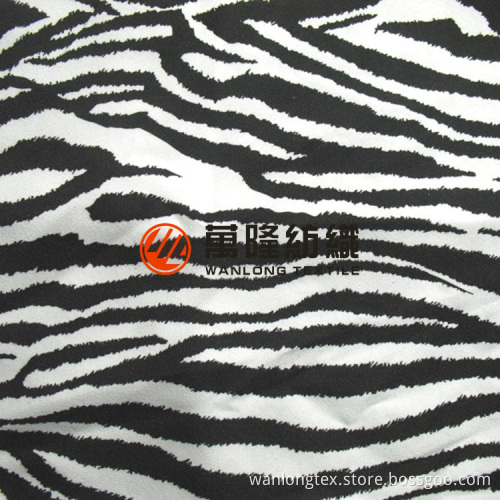 Zebra Printed Suede